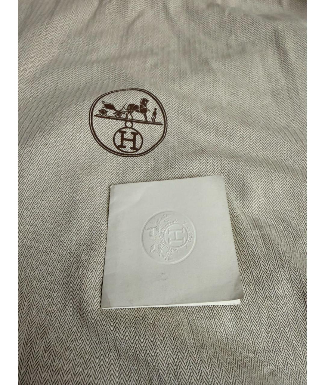 HERMES Синяя кожаная сумка с короткими ручками, фото 4