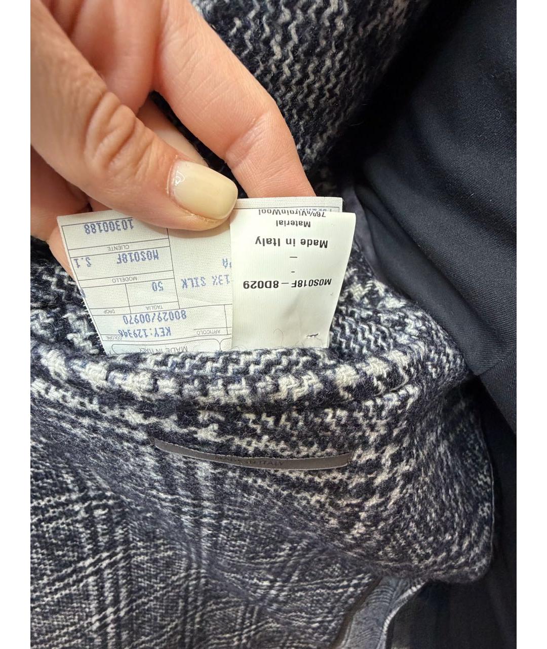 BALLY Серое шерстяное пальто, фото 7