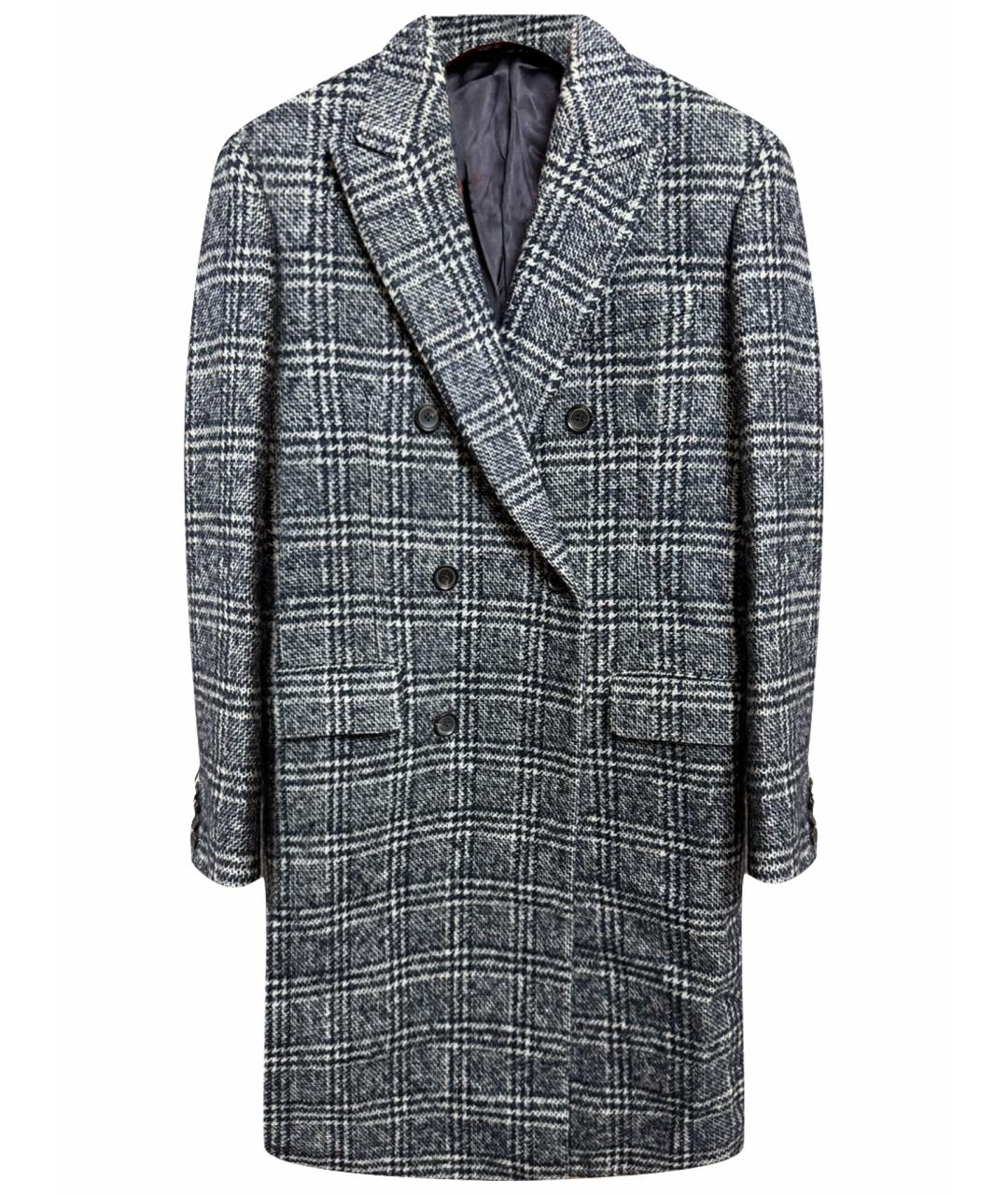 BALLY Серое шерстяное пальто, фото 1