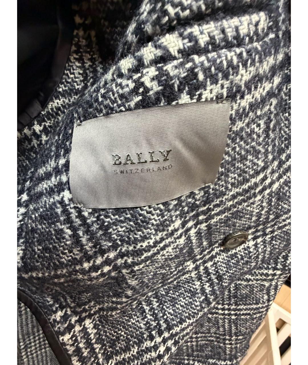 BALLY Серое шерстяное пальто, фото 3