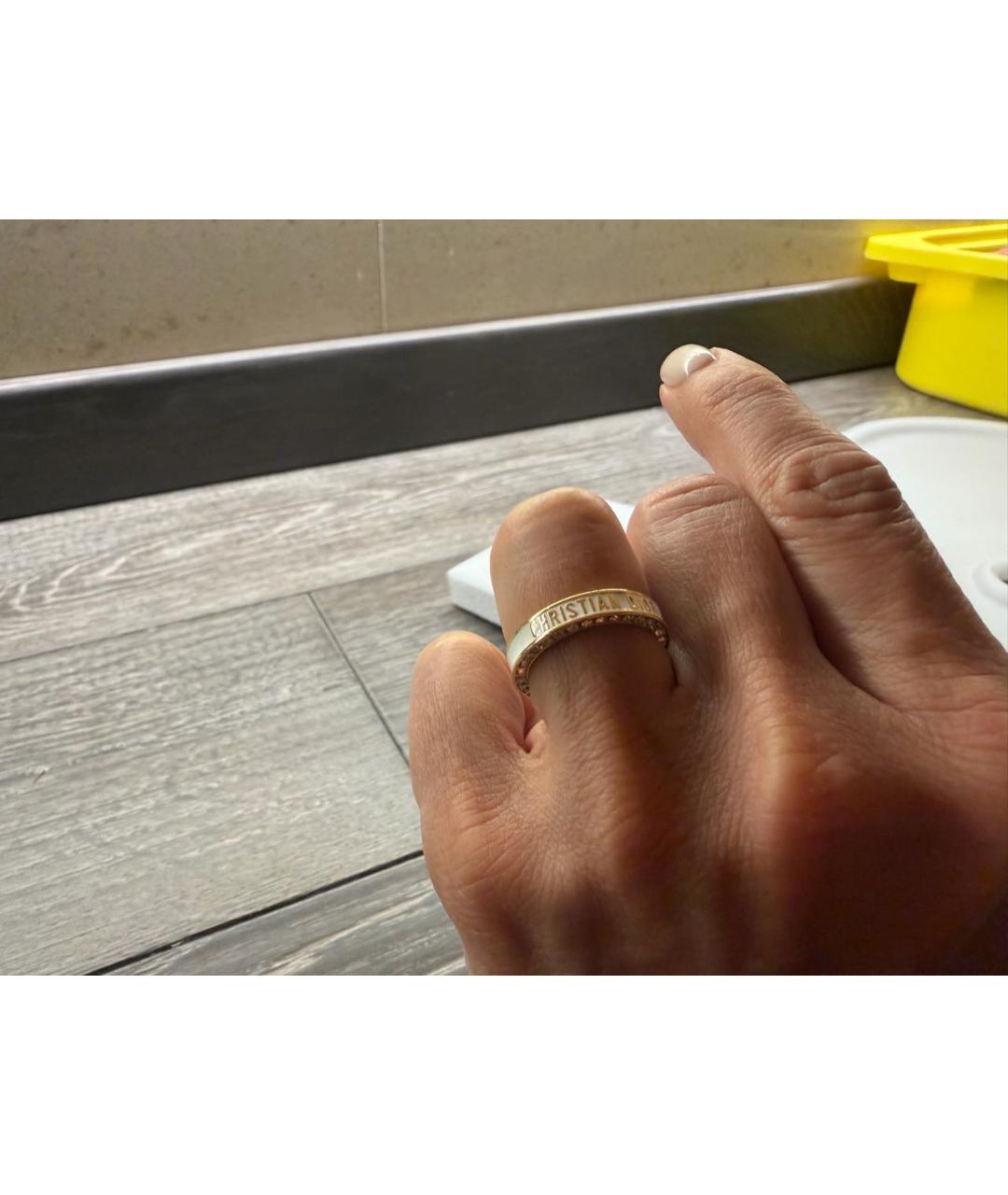 CHRISTIAN DIOR Золотое металлическое кольцо, фото 4