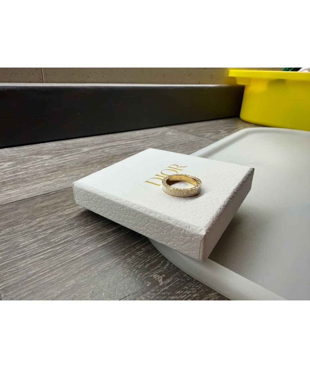 CHRISTIAN DIOR Золотое металлическое кольцо, фото 3