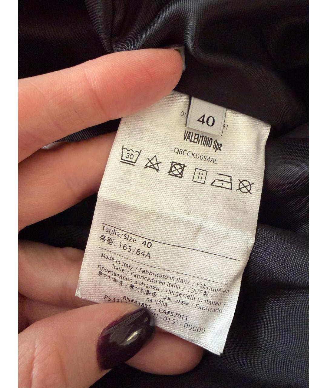 VALENTINO Черный тренч/плащ, фото 6