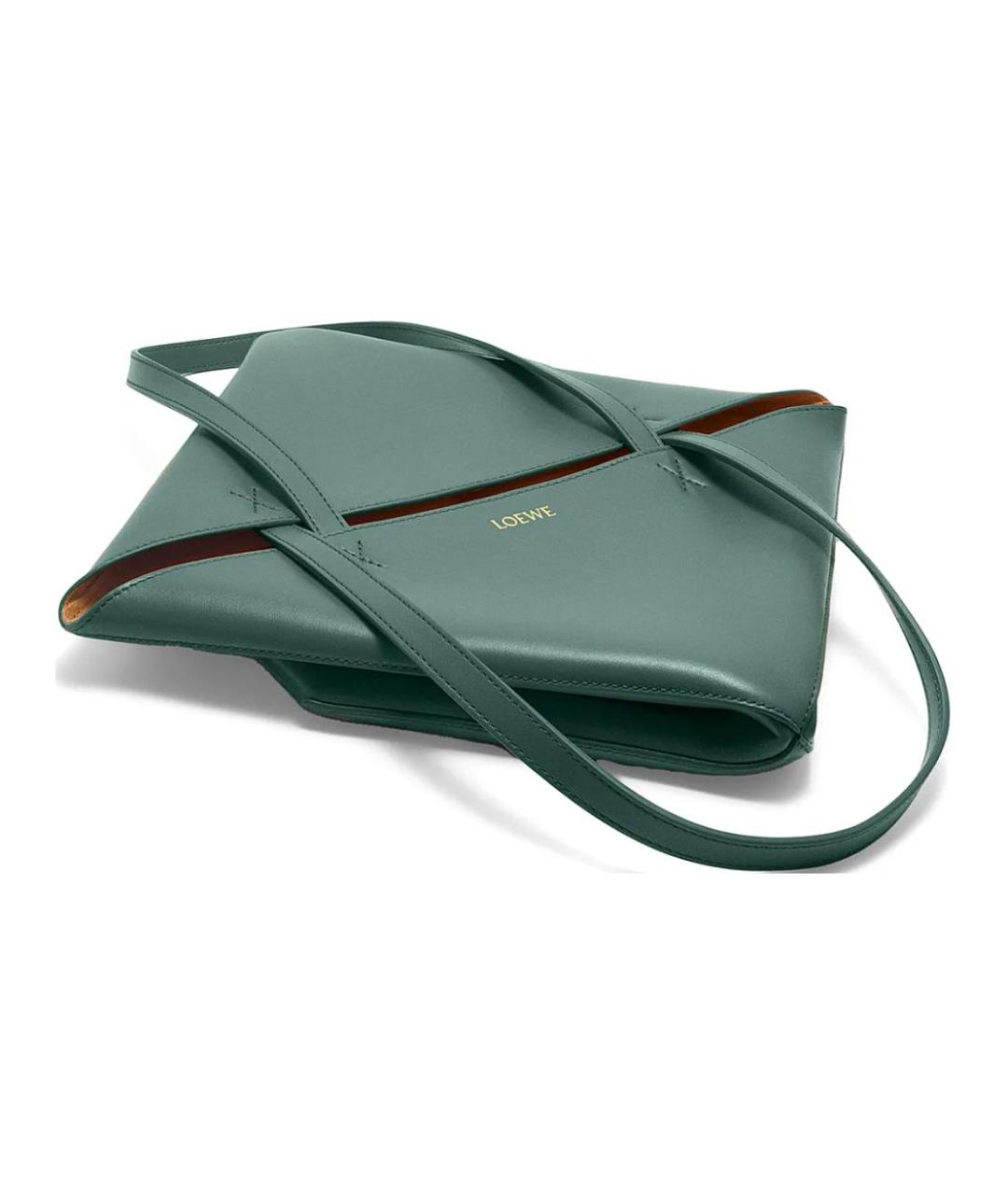 LOEWE Зеленая кожаная сумка через плечо, фото 2