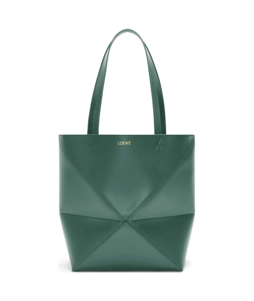 LOEWE Зеленая кожаная сумка через плечо, фото 1