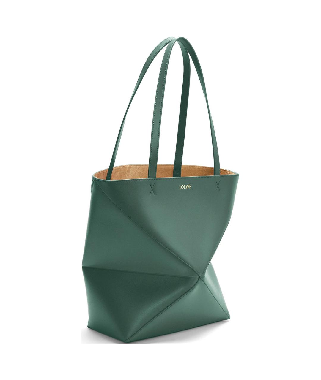 LOEWE Зеленая кожаная сумка через плечо, фото 5