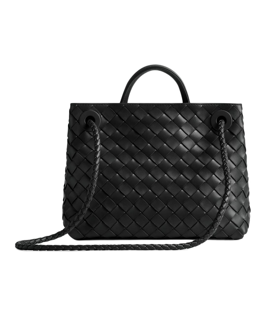 BOTTEGA VENETA Черная кожаная сумка через плечо, фото 3