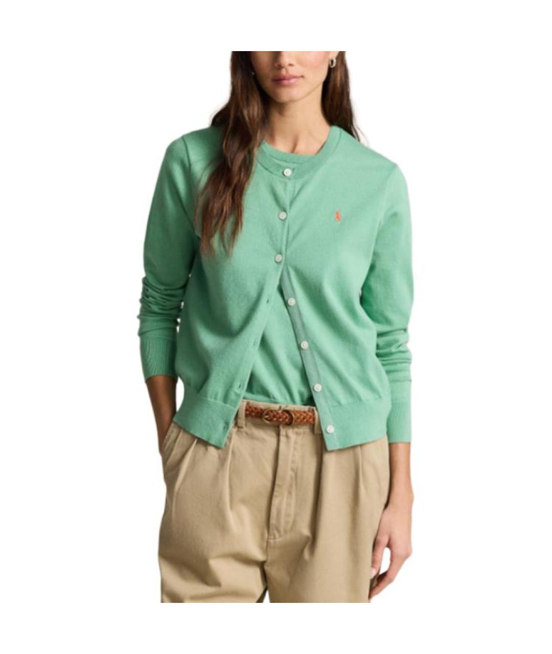 POLO RALPH LAUREN Зеленый кардиган, фото 2