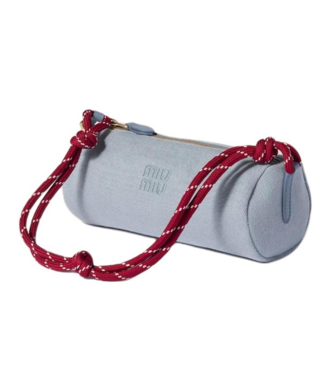 MIU MIU Голубая сумка через плечо, фото 3