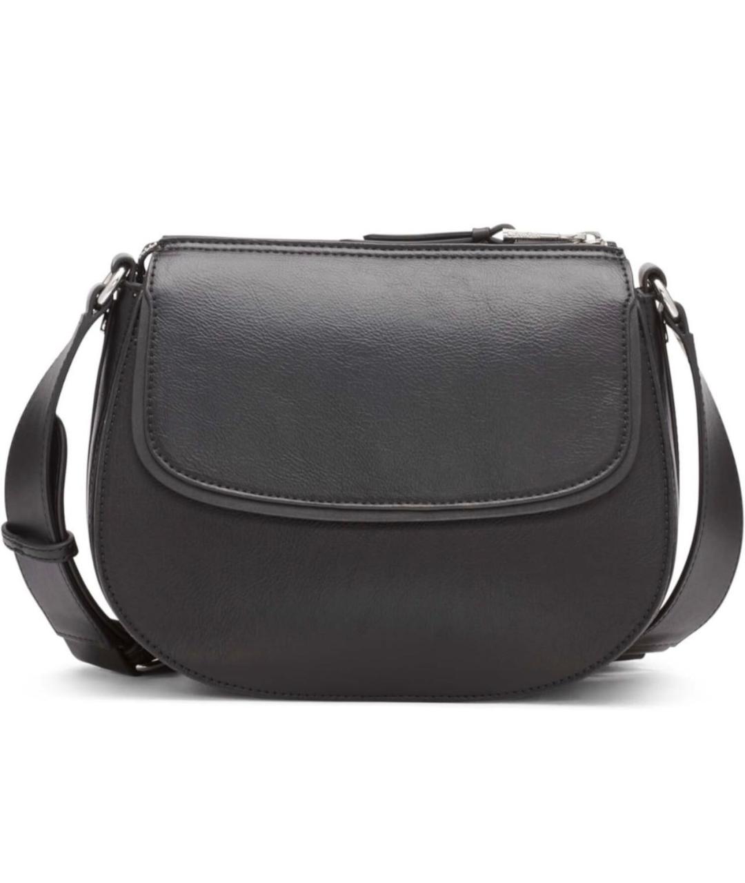 CALVIN KLEIN Черная сумка через плечо из искусственной кожи, фото 4