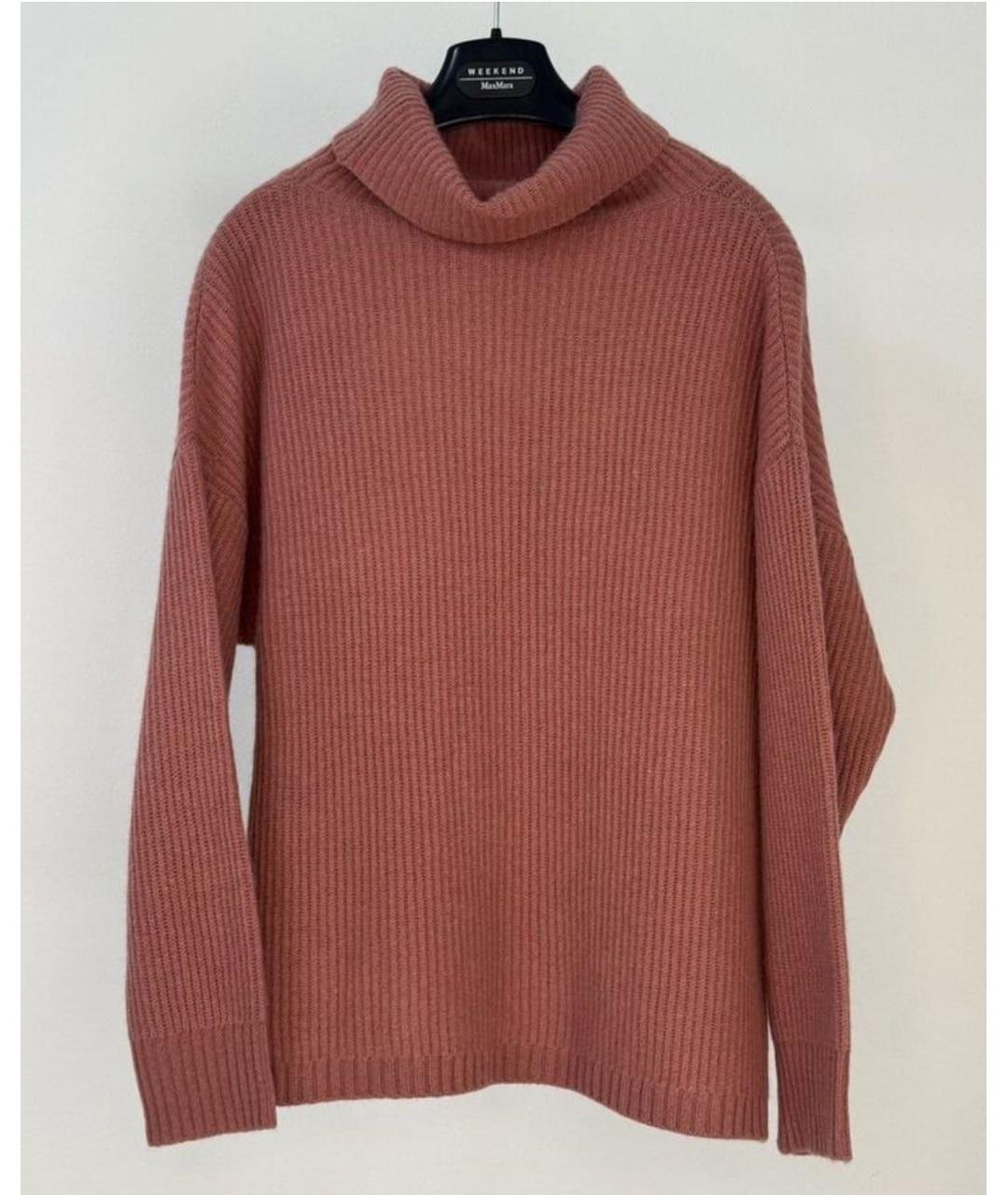 WEEKEND MAX MARA Розовый кашемировый джемпер / свитер, фото 8