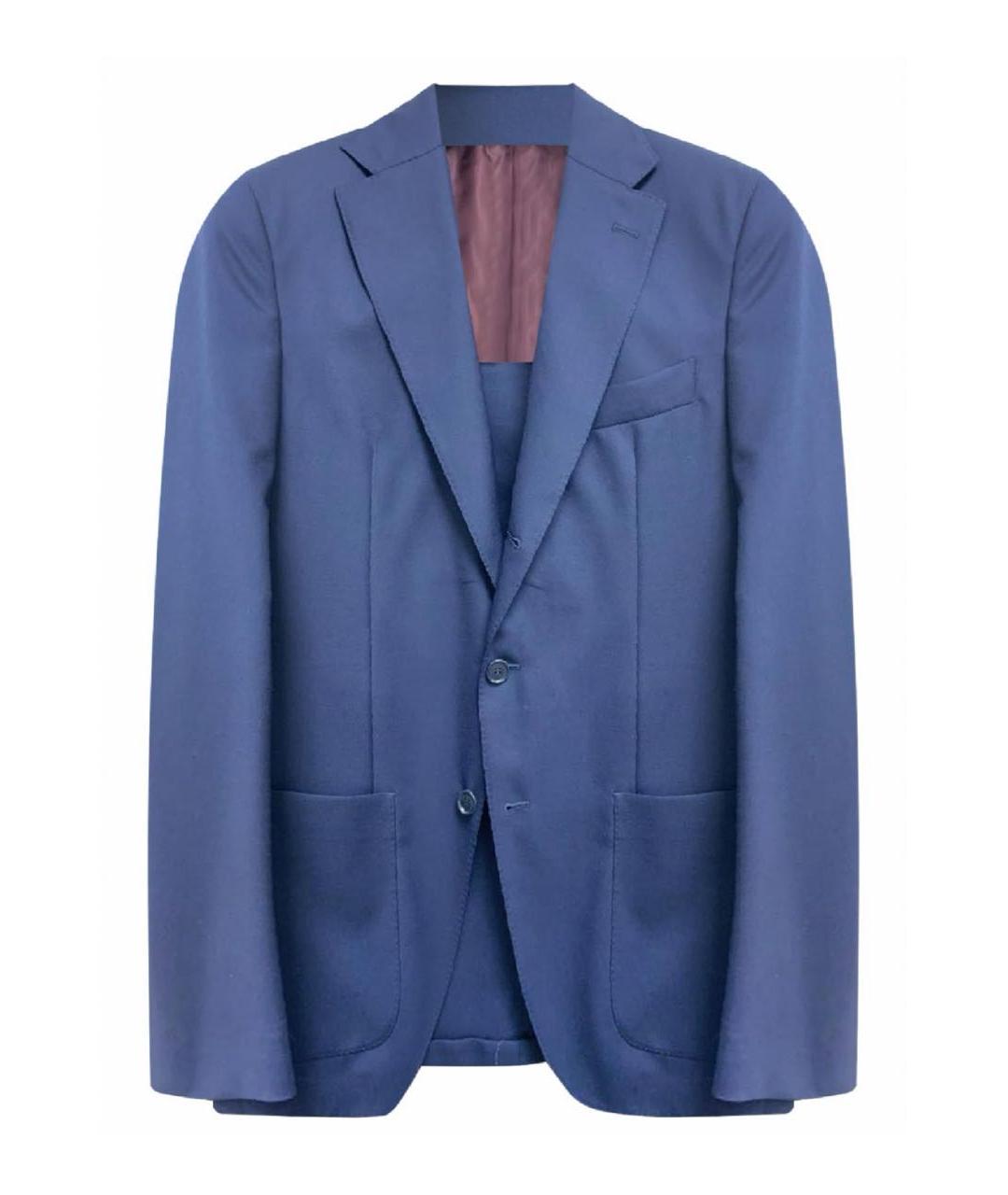LORO PIANA Темно-синий шерстяной пиджак, фото 5