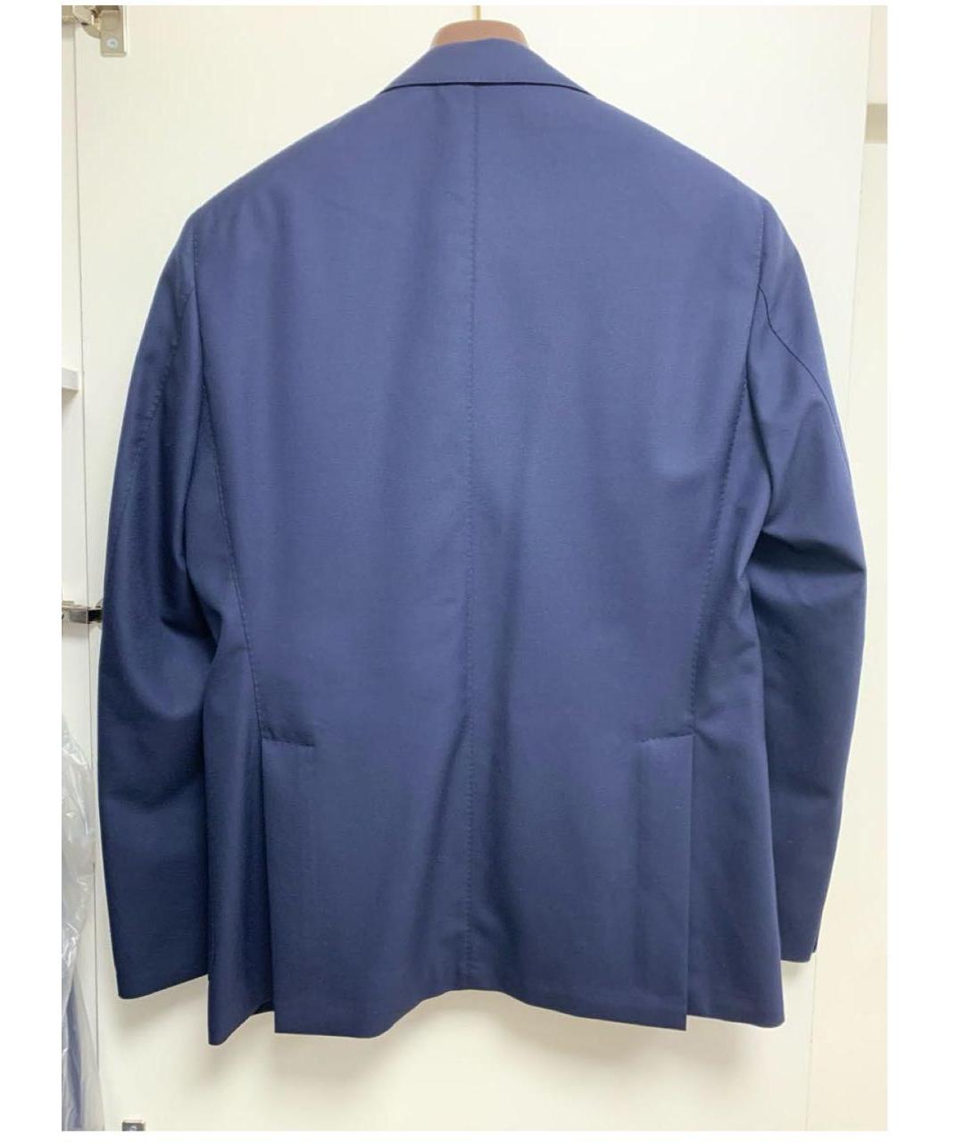 LORO PIANA Темно-синий шерстяной пиджак, фото 2