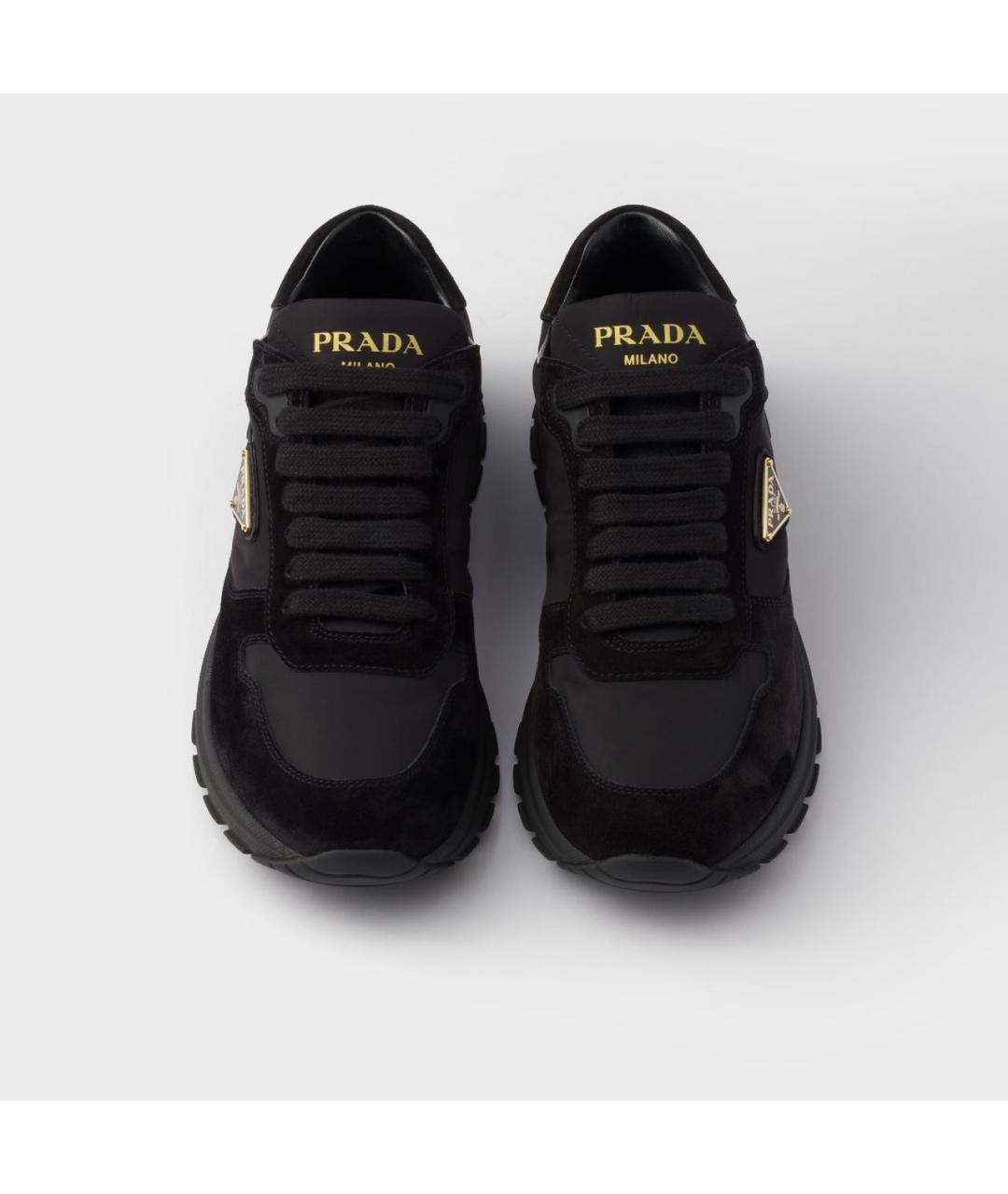 PRADA Черные кроссовки, фото 3