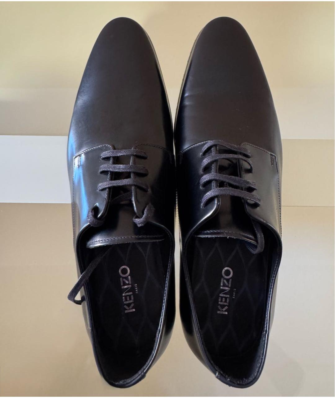 KENZO Черные кожаные туфли, фото 6