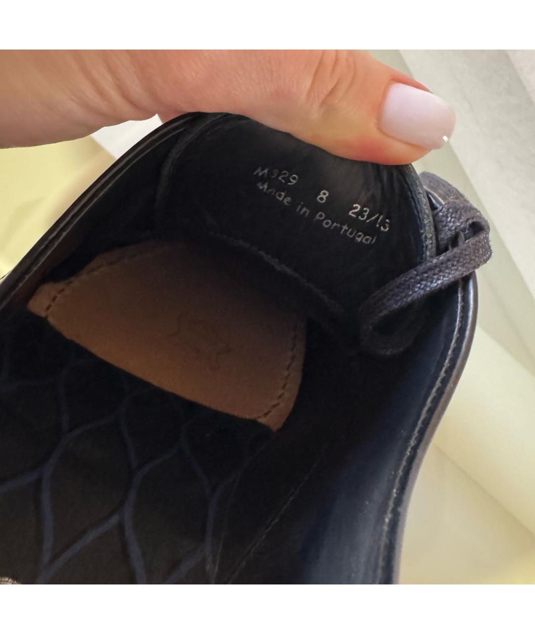 KENZO Черные кожаные туфли, фото 8
