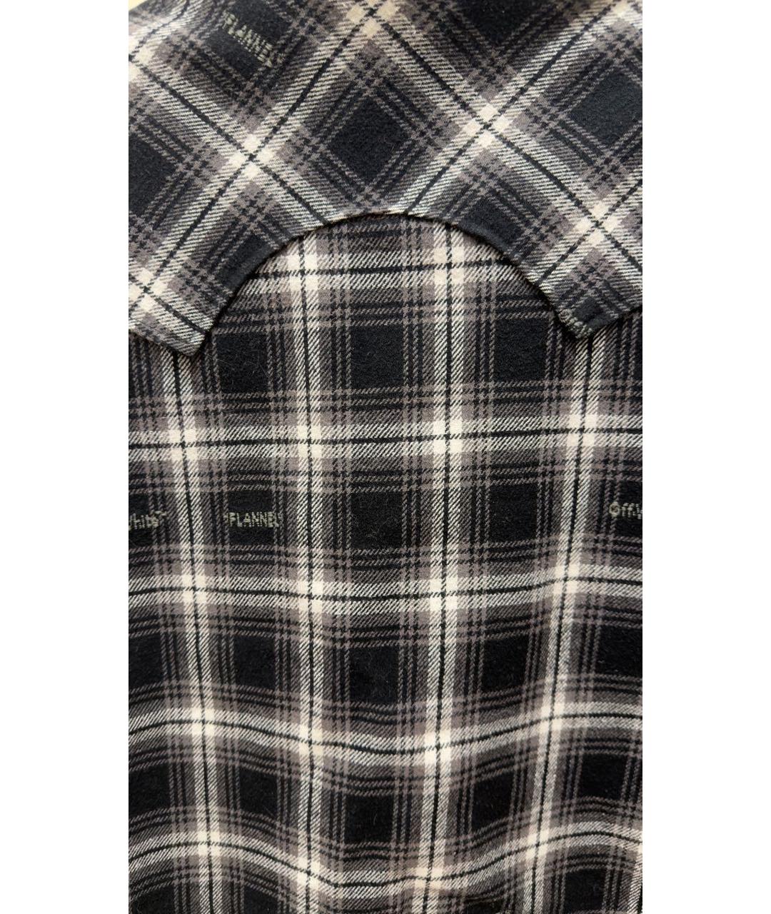 OFF-WHITE Серая хлопковая рубашка, фото 5