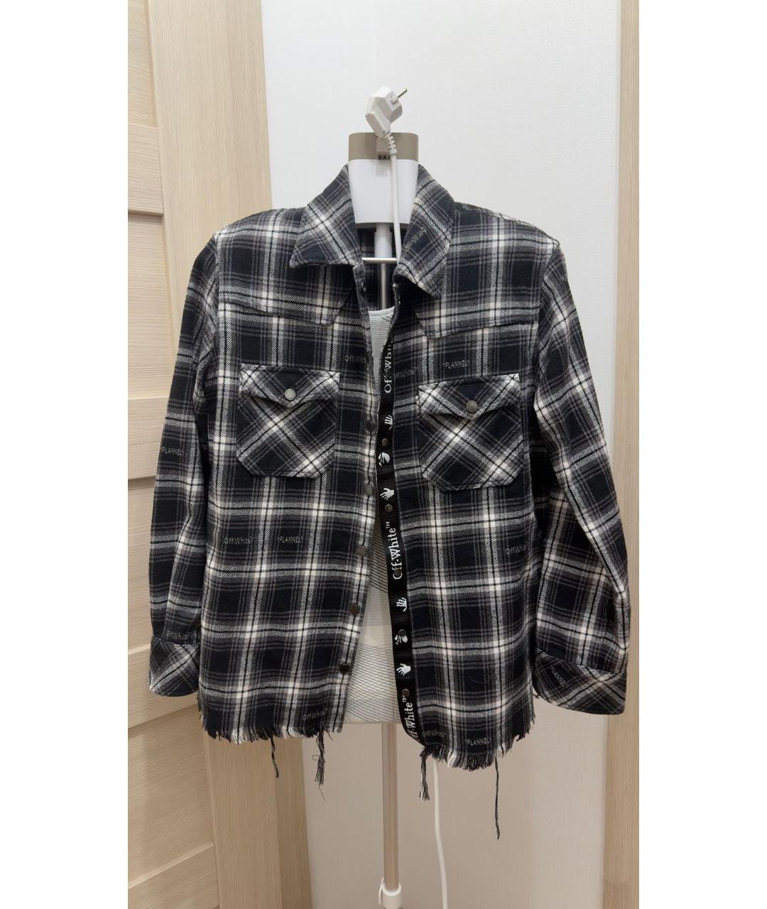 OFF-WHITE Серая хлопковая рубашка, фото 7