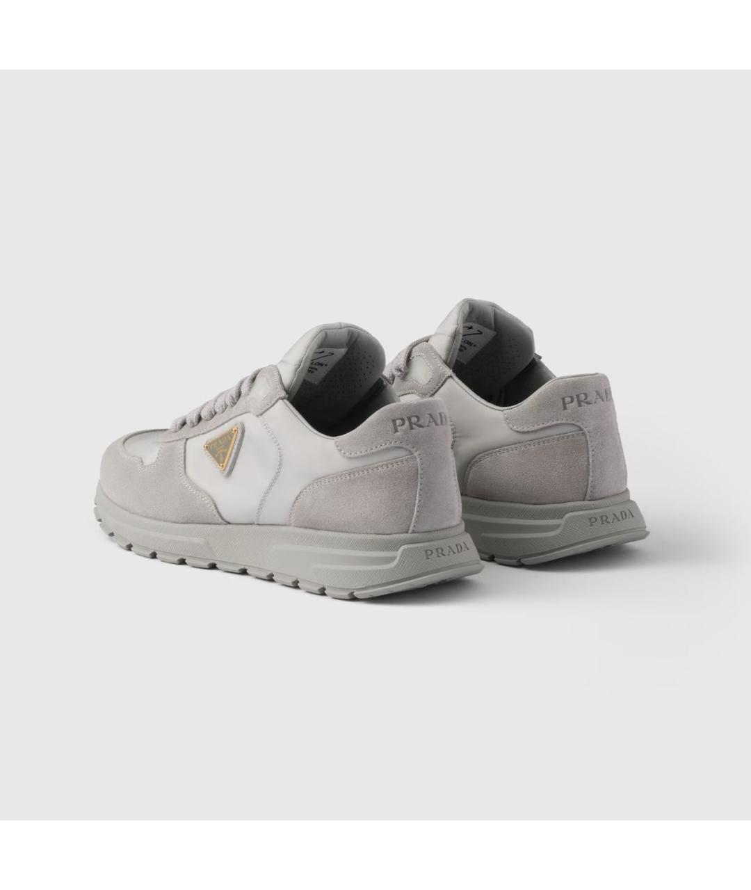 PRADA Серые кроссовки, фото 4