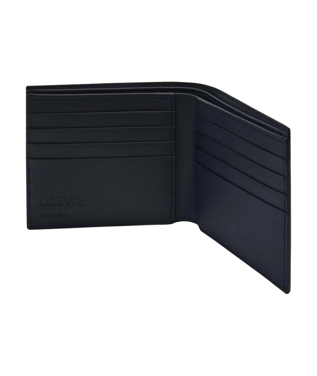 LOEWE Черный кожаный кошелек, фото 4