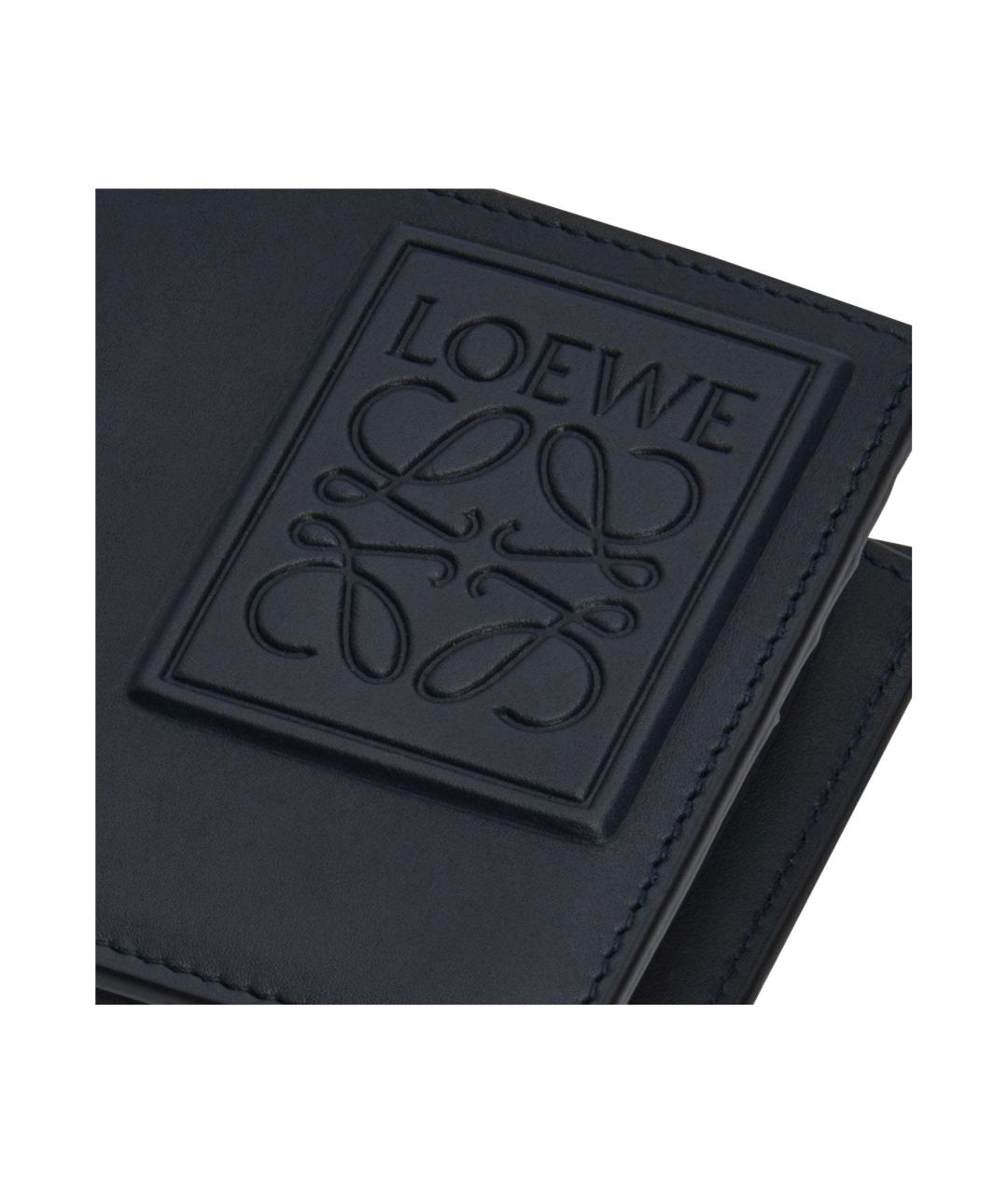 LOEWE Черный кожаный кошелек, фото 5