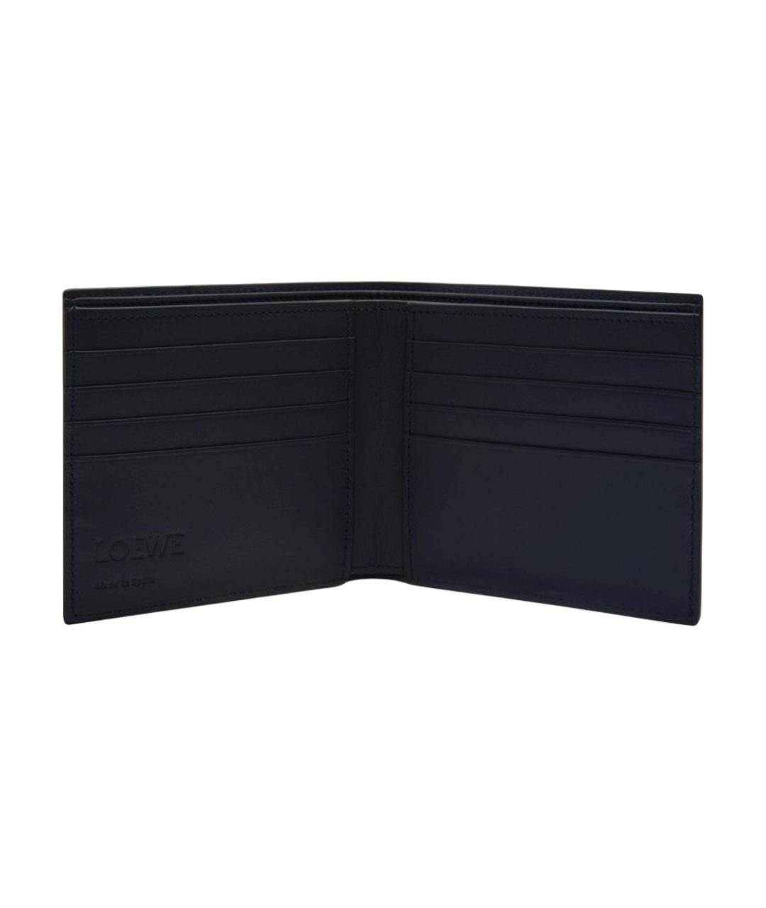 LOEWE Черный кожаный кошелек, фото 3