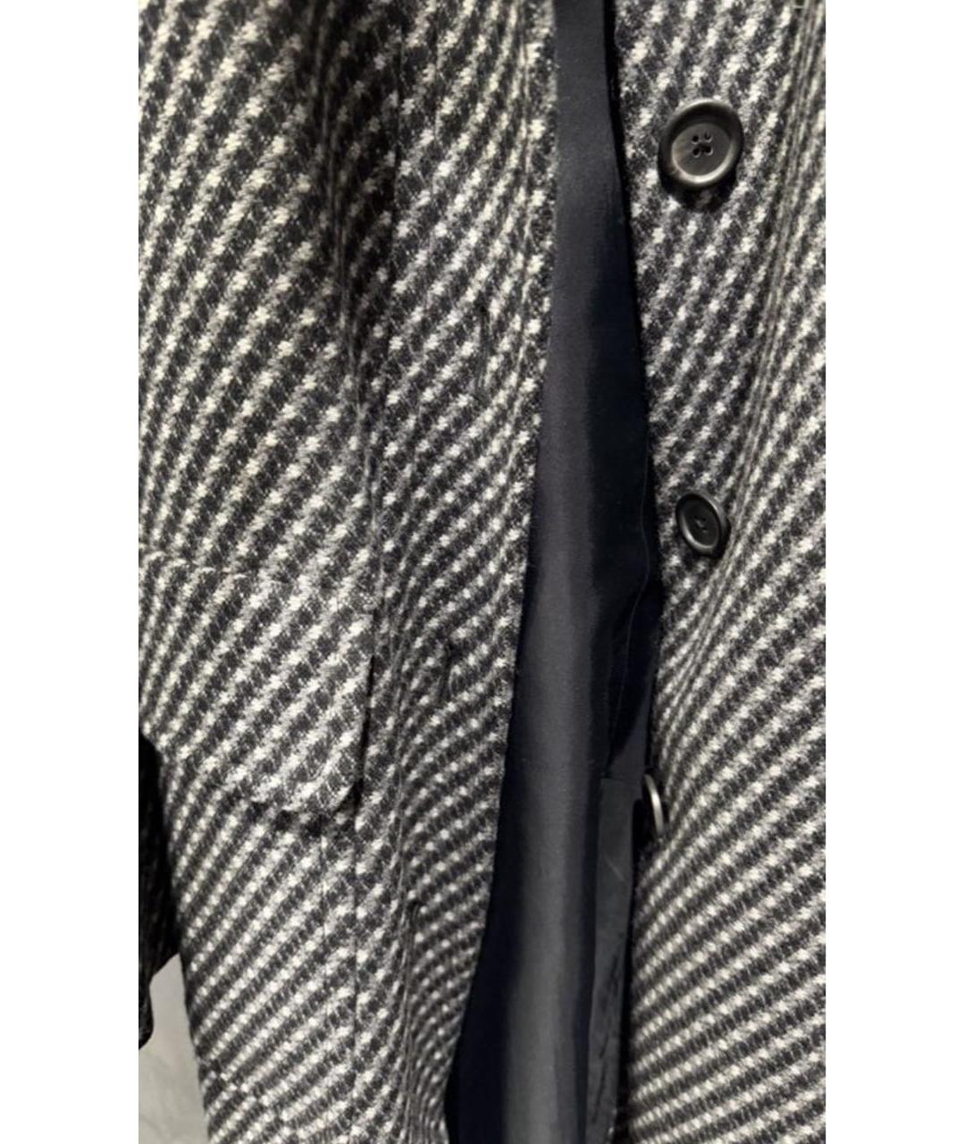 PRADA Черное шерстяное пальто, фото 5