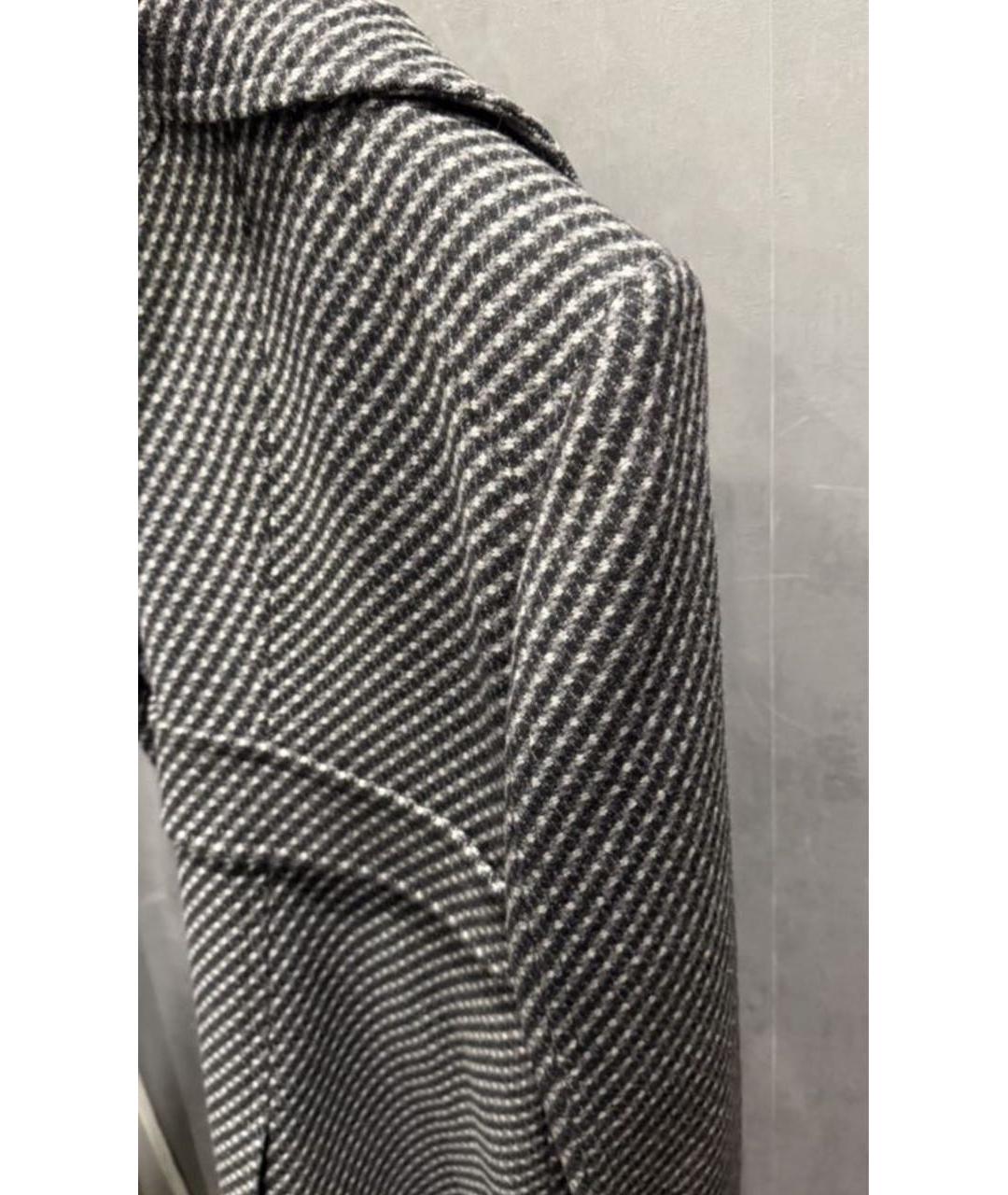 PRADA Черное шерстяное пальто, фото 4