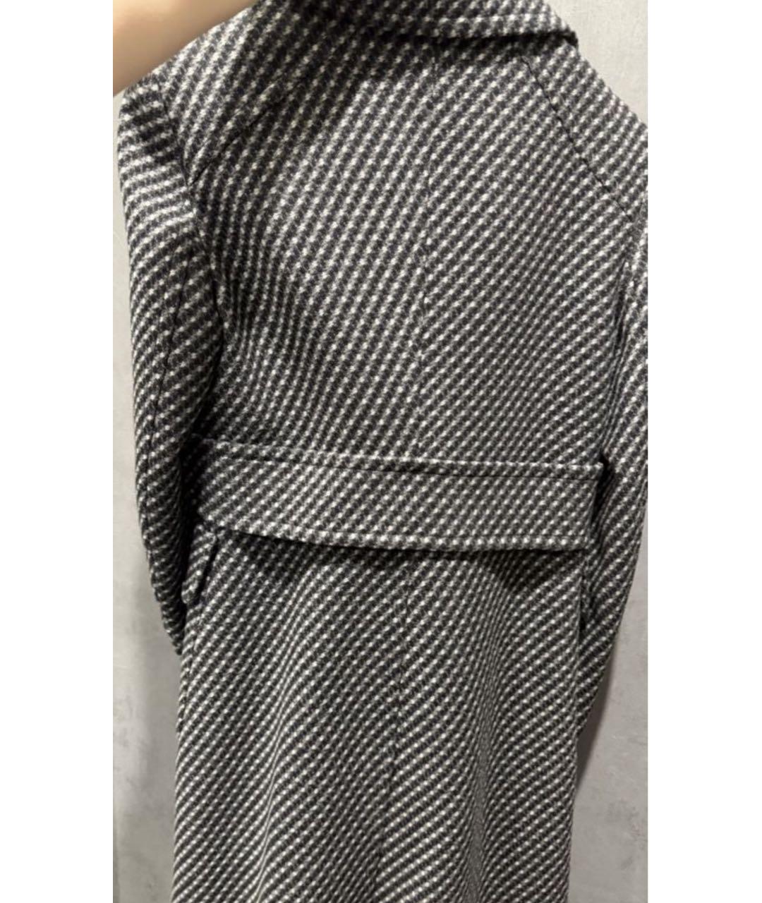 PRADA Черное шерстяное пальто, фото 2