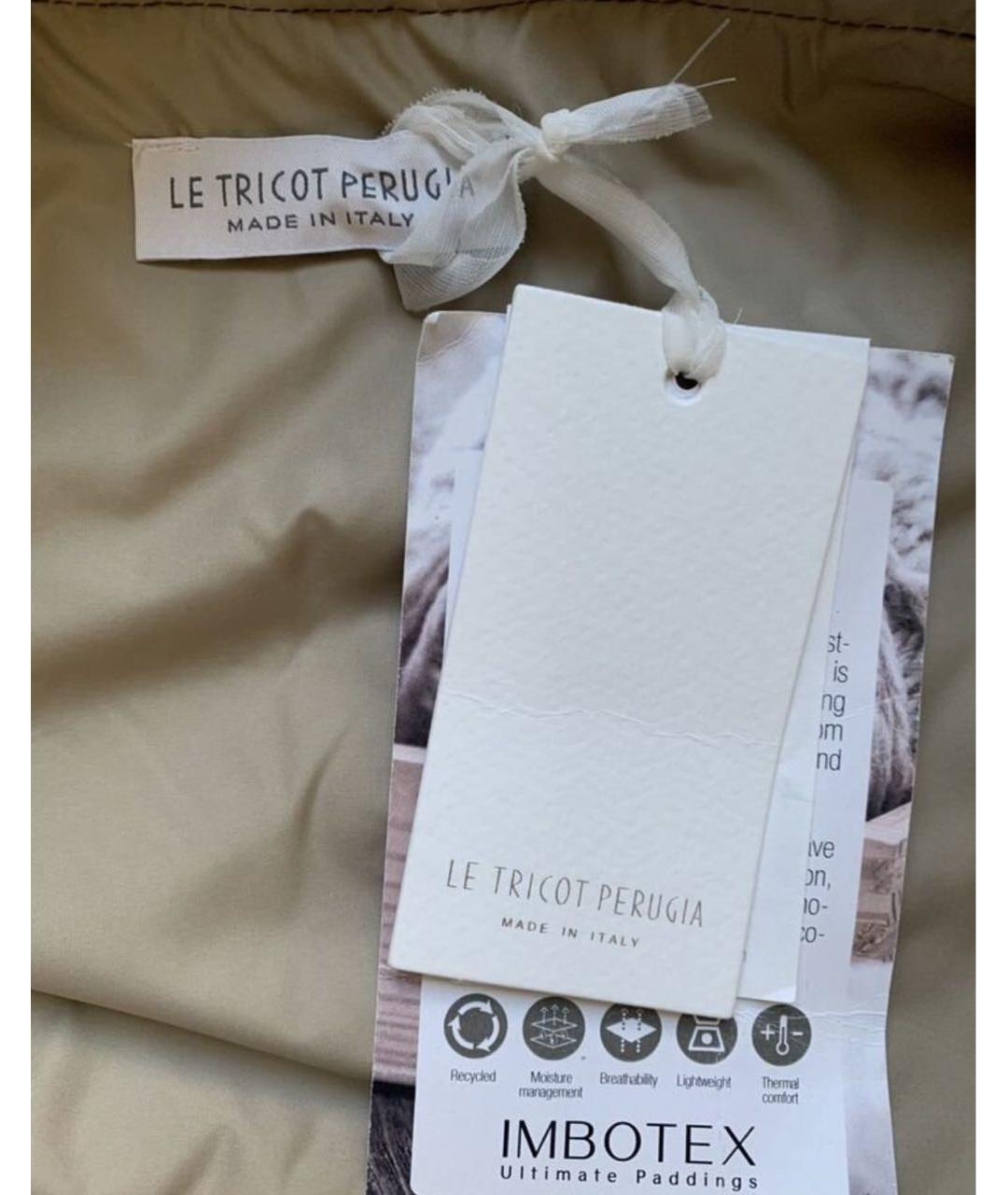 LE TRICOT PERUGIA Бежевая кашемировая куртка, фото 3