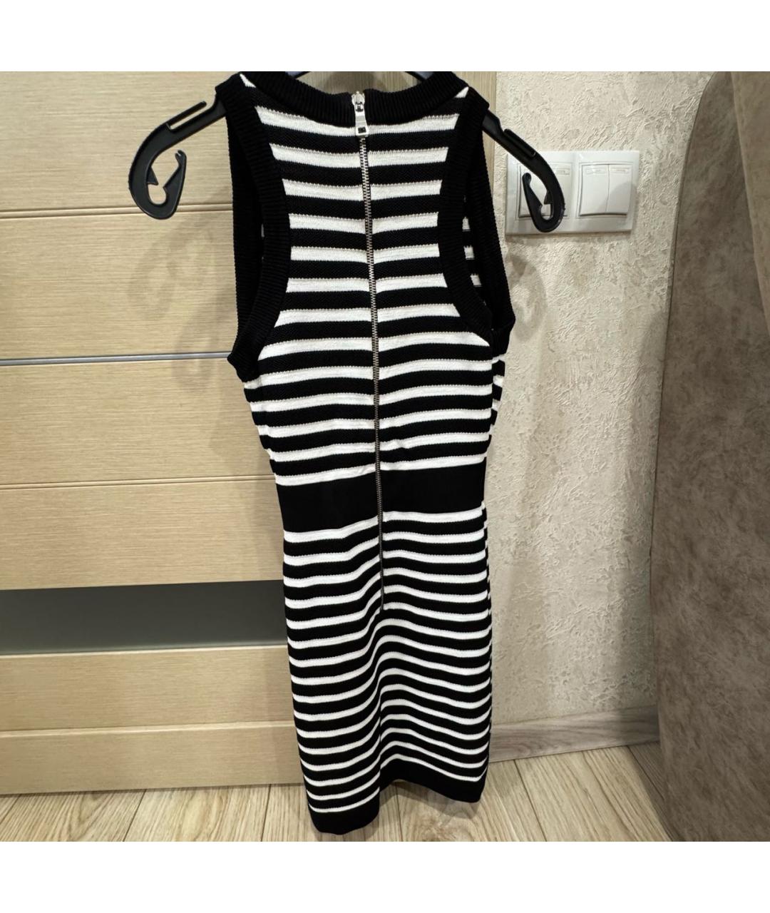 BALMAIN Черное вискозное повседневное платье, фото 2