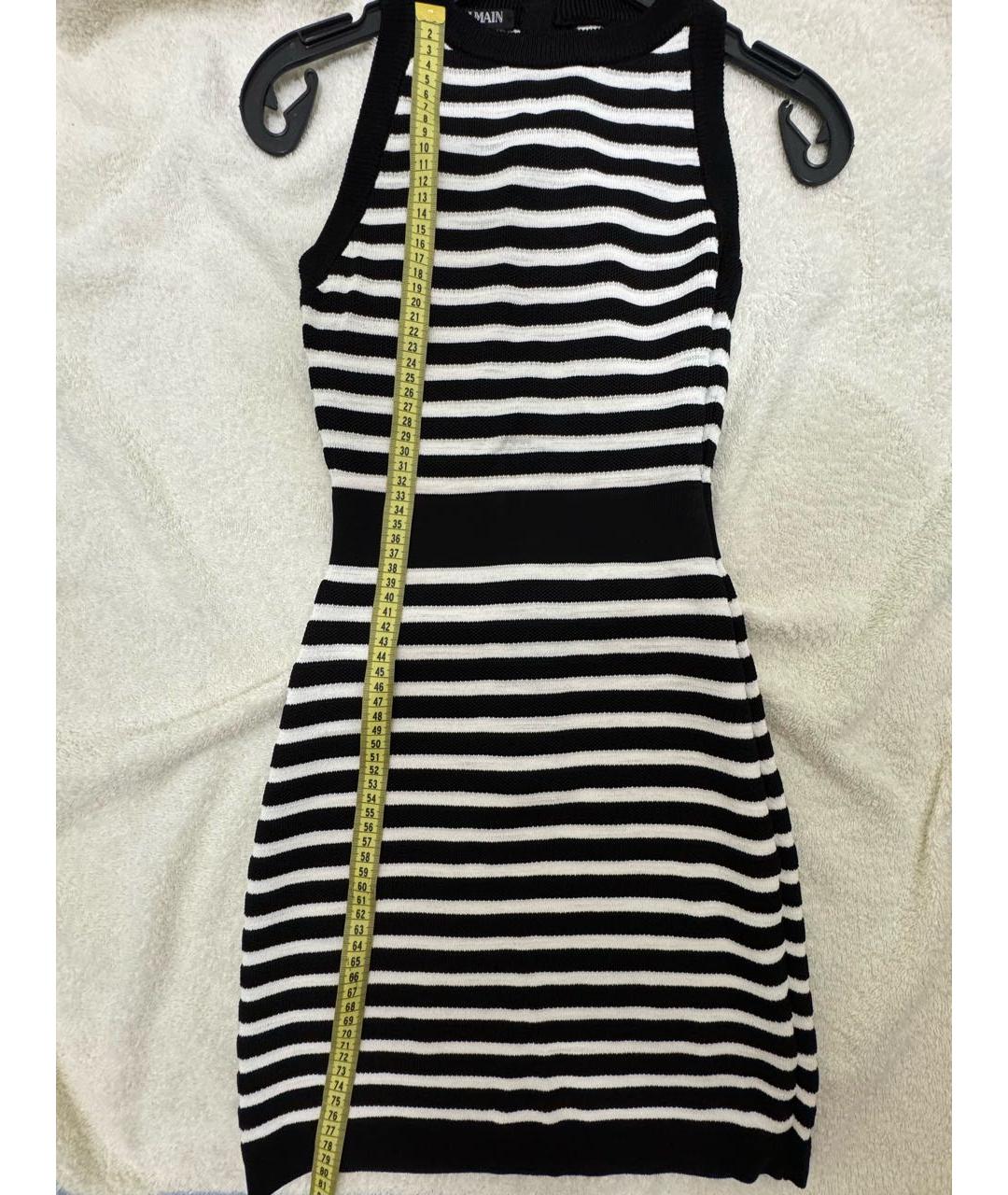 BALMAIN Черное вискозное повседневное платье, фото 5