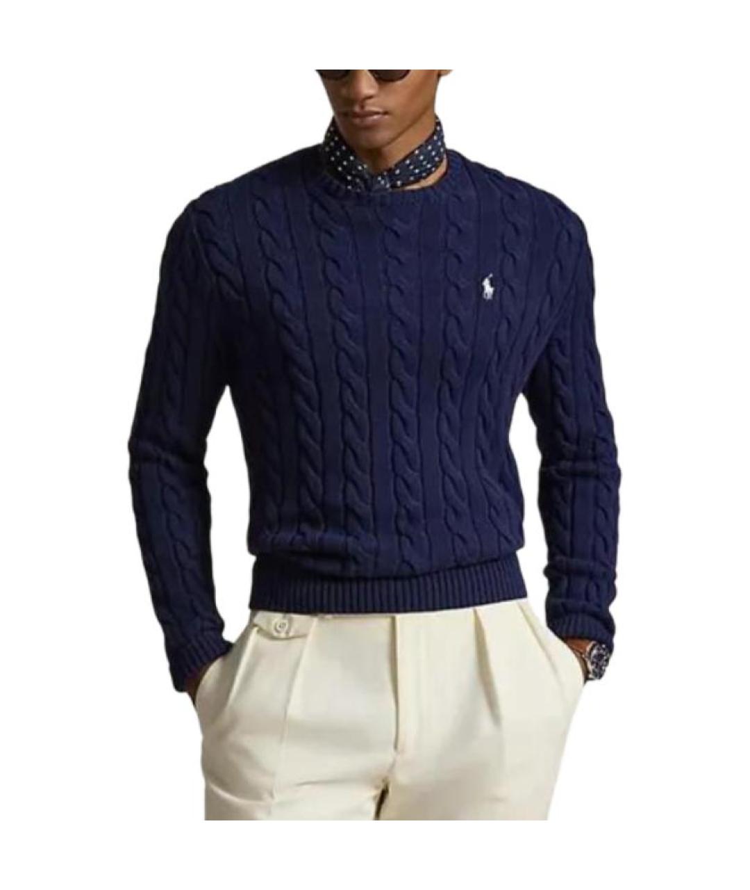 POLO RALPH LAUREN Темно-синий джемпер / свитер, фото 2