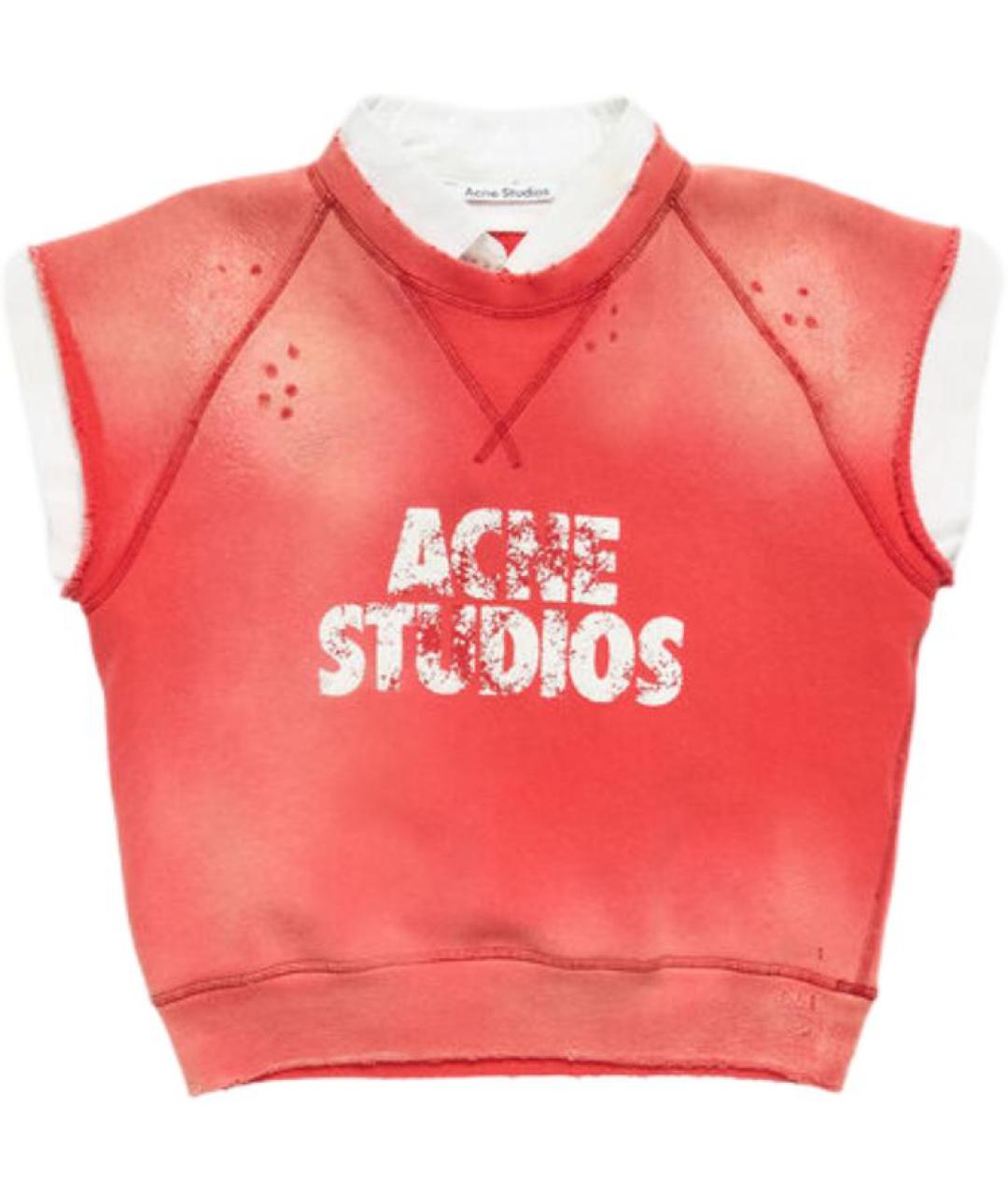 ACNE STUDIOS Красная футболка, фото 1