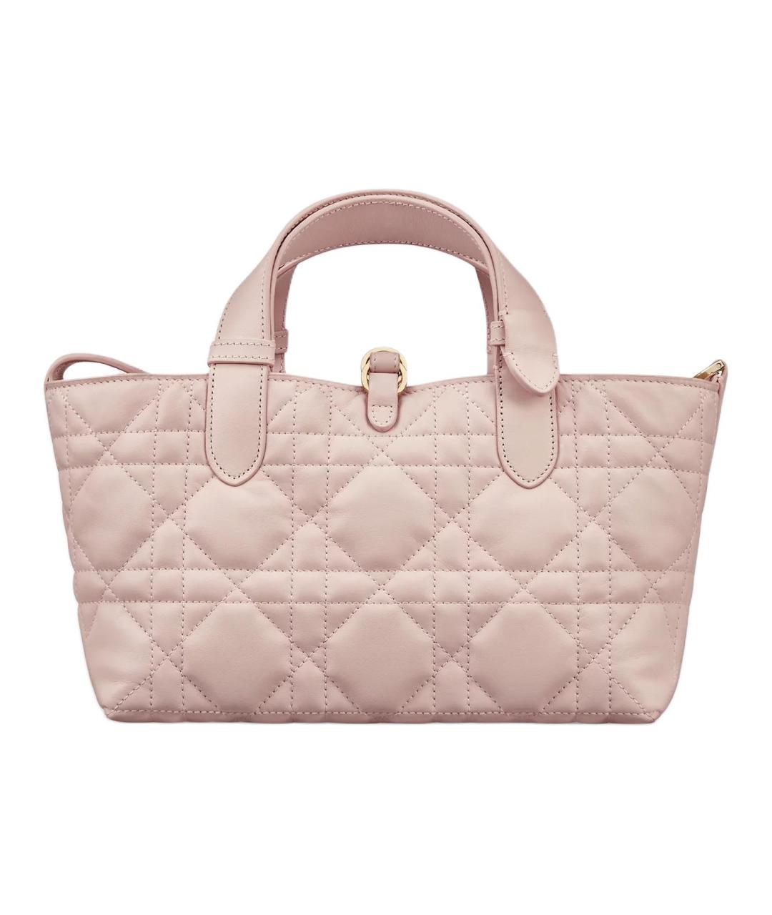 CHRISTIAN DIOR Розовая кожаная сумка через плечо, фото 4