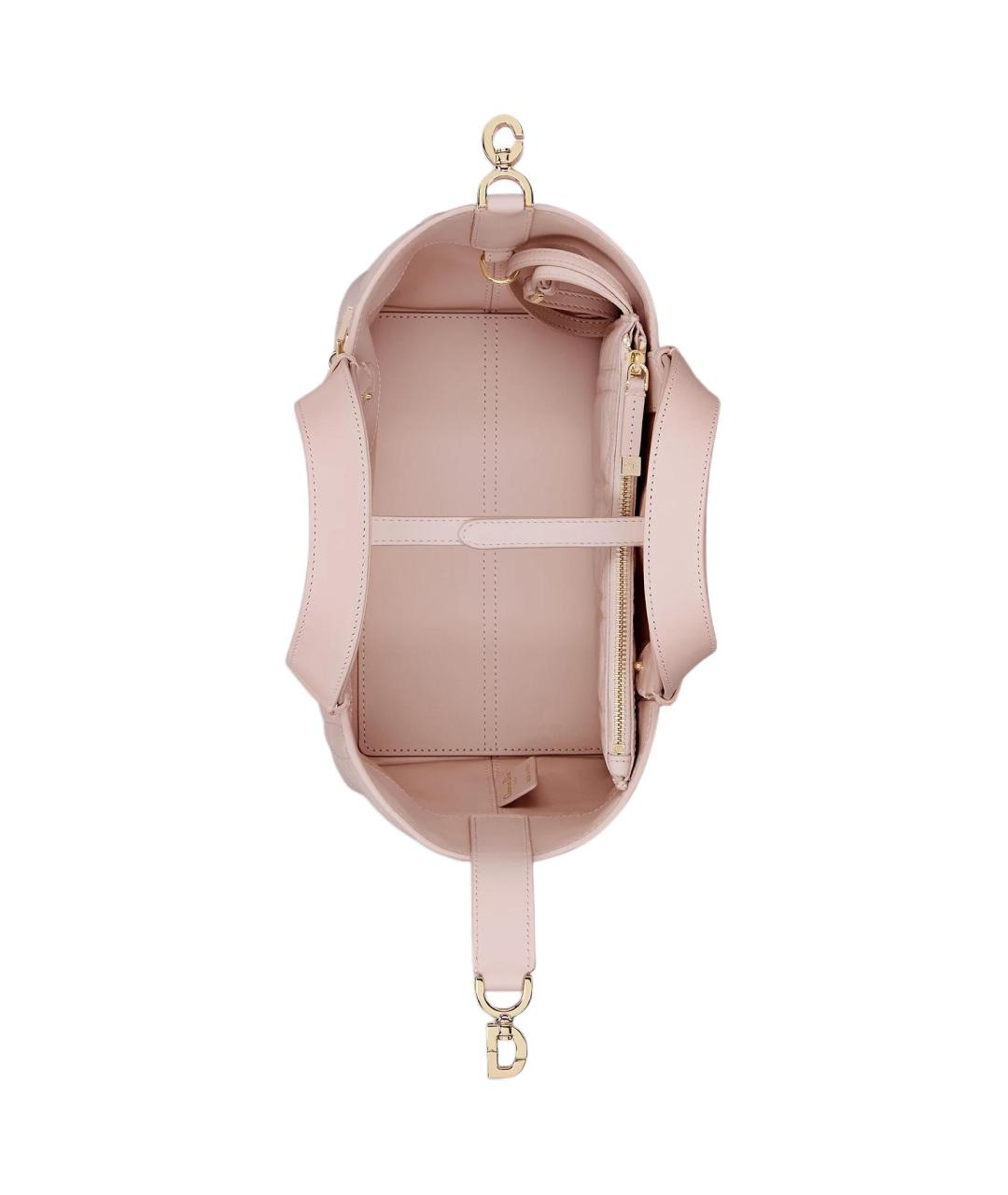 CHRISTIAN DIOR Розовая кожаная сумка через плечо, фото 5