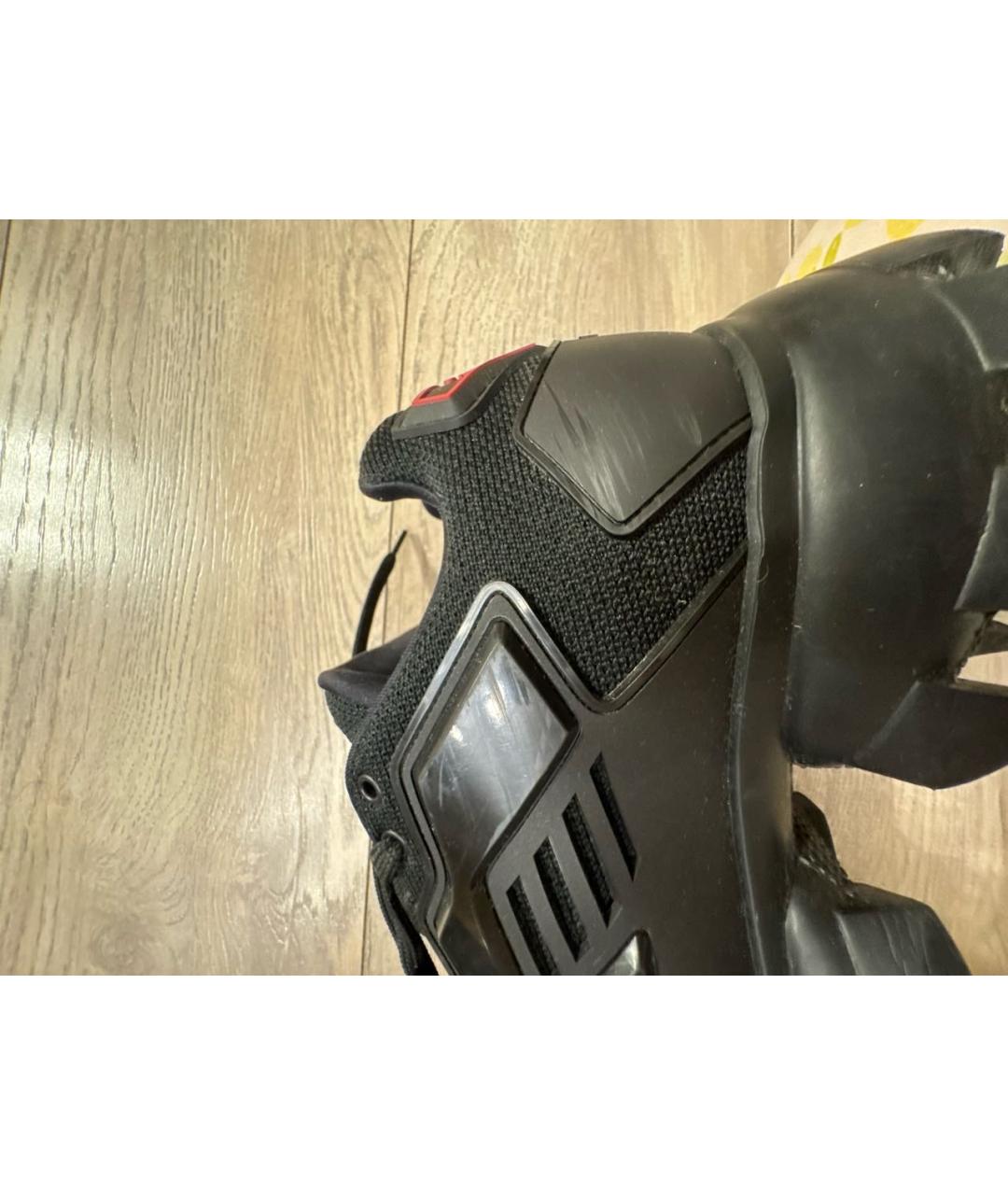 PRADA Черные низкие кроссовки / кеды, фото 6