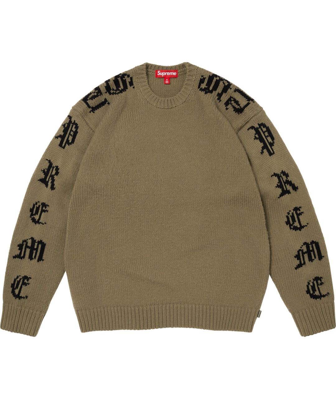 SUPREME Хаки джемпер / свитер, фото 1