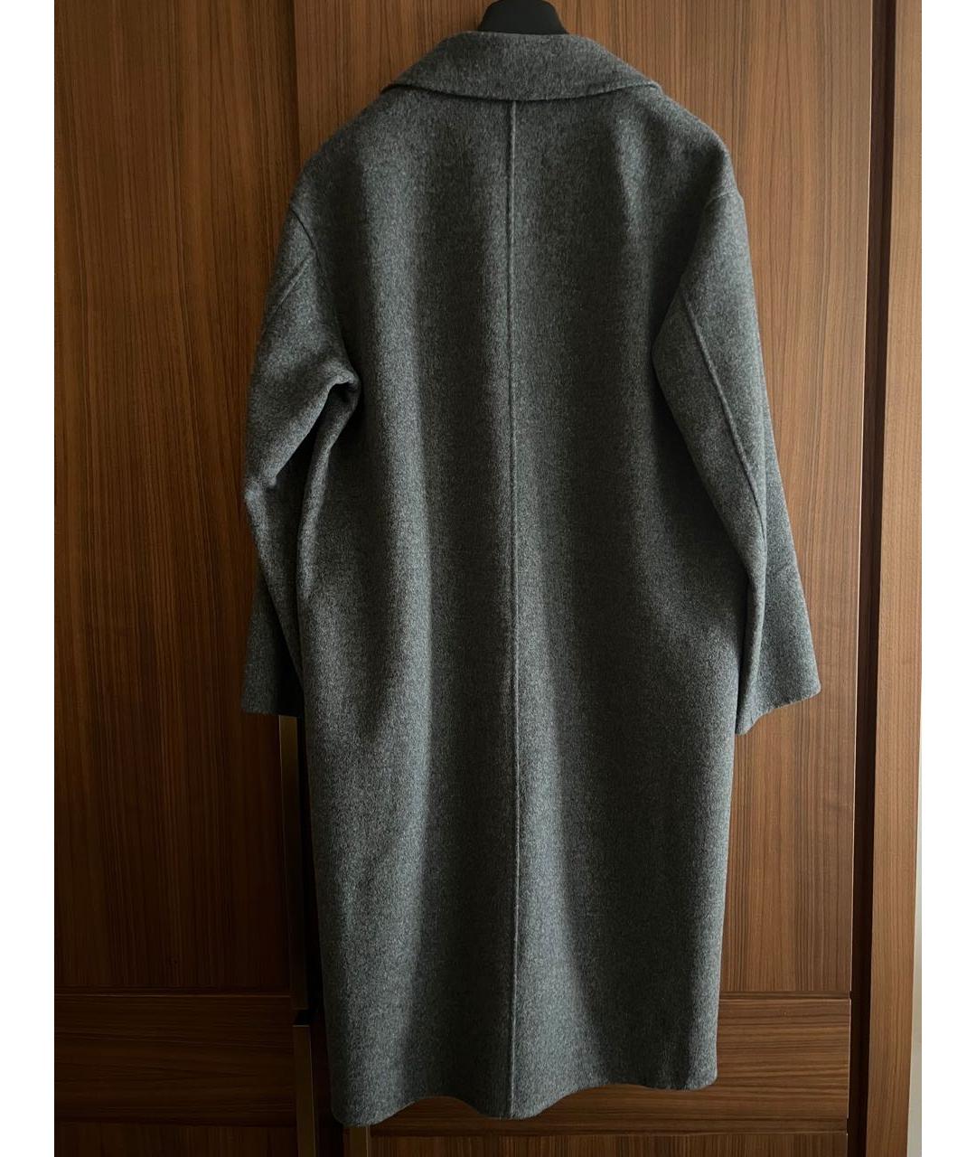 'S MAX MARA Серое шерстяное пальто, фото 3