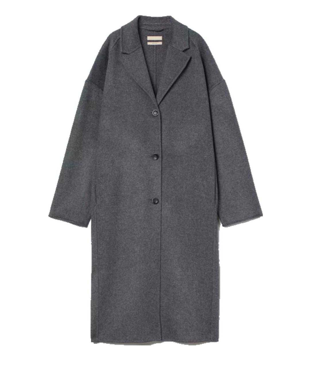 'S MAX MARA Серое шерстяное пальто, фото 9