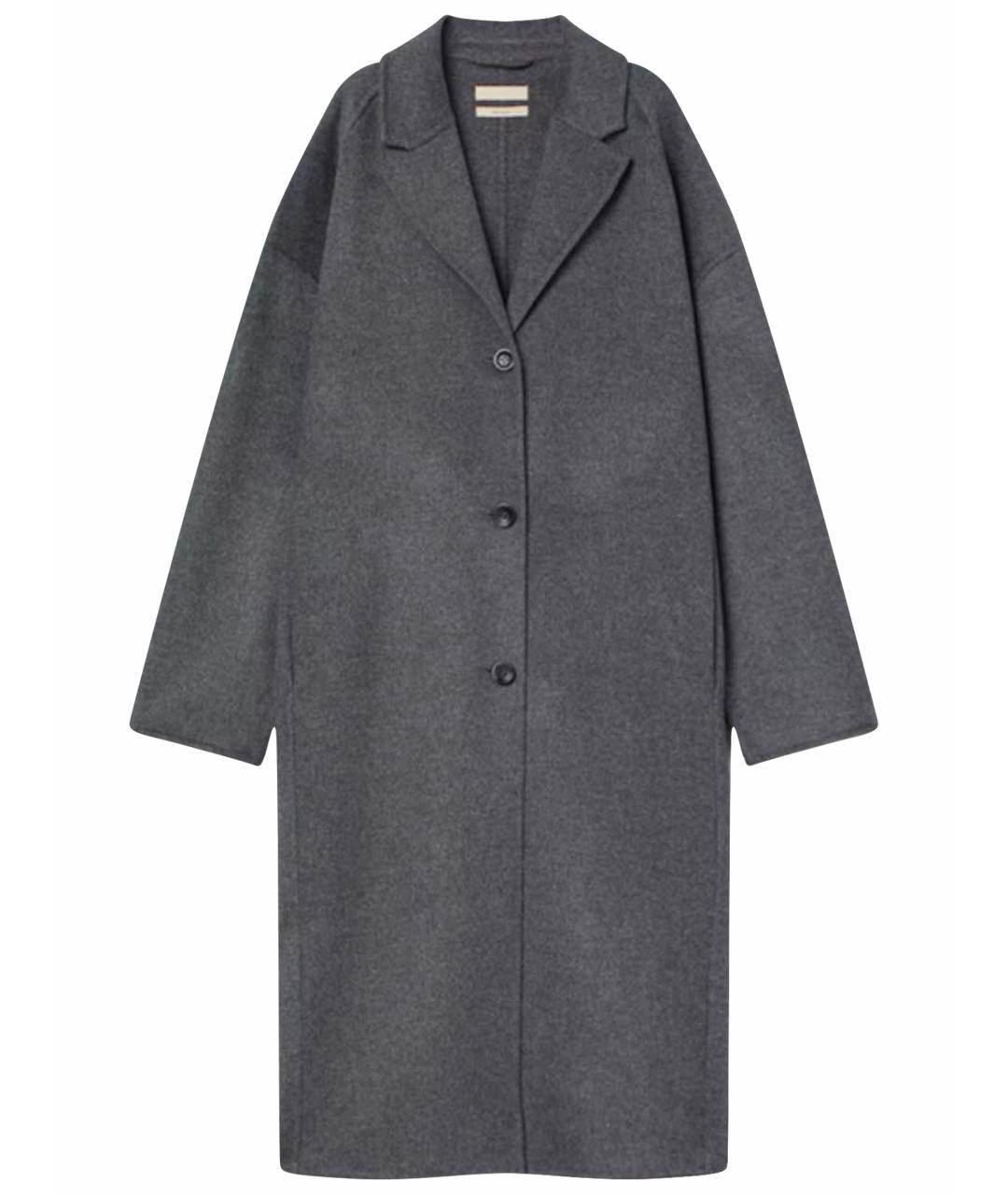 'S MAX MARA Серое шерстяное пальто, фото 1