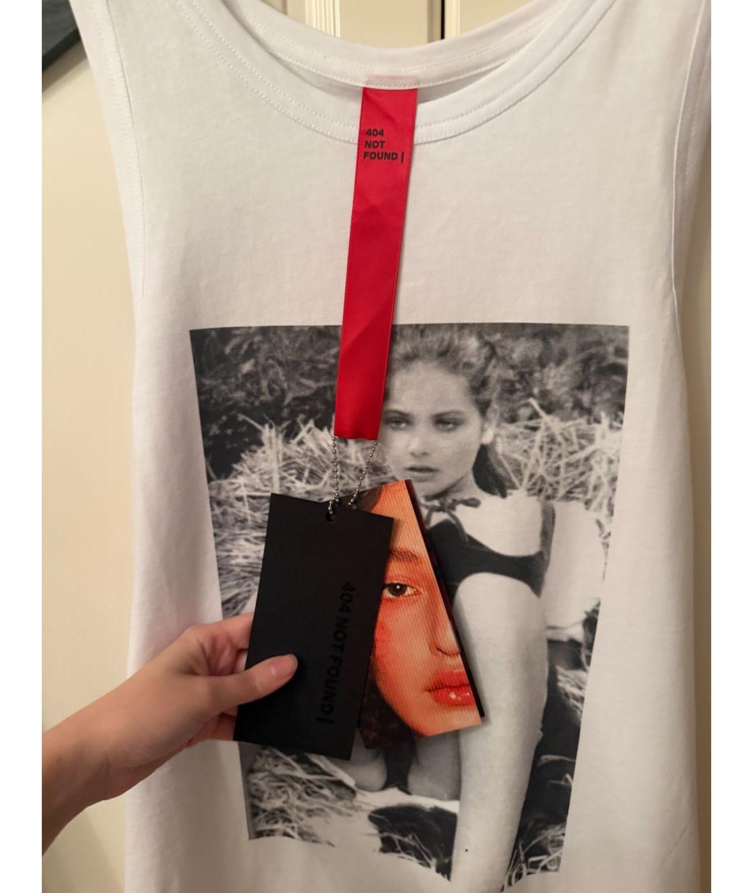 404NOTFOUND Белая хлопковая майка, фото 3