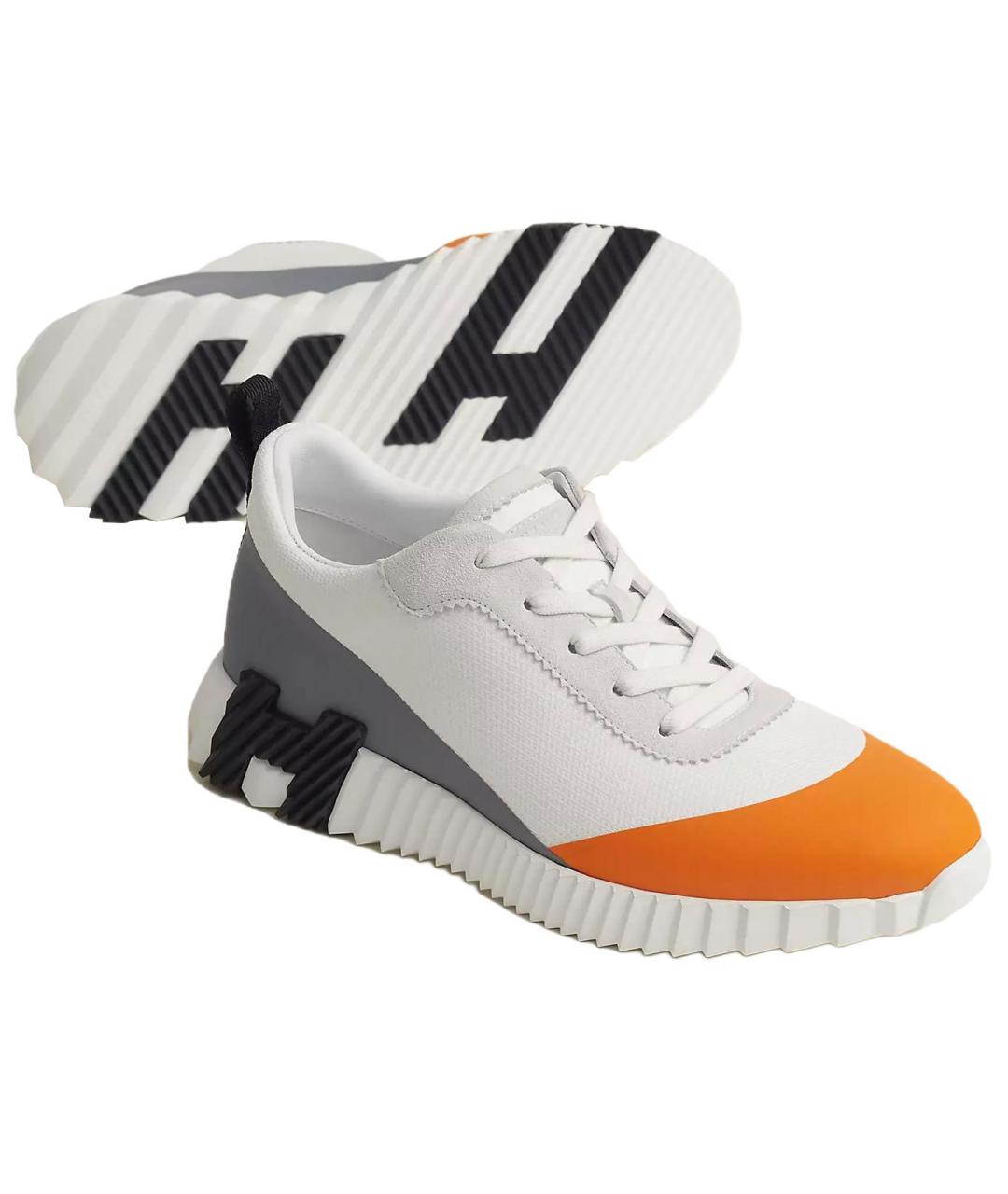 HERMES Белые низкие кроссовки / кеды, фото 5