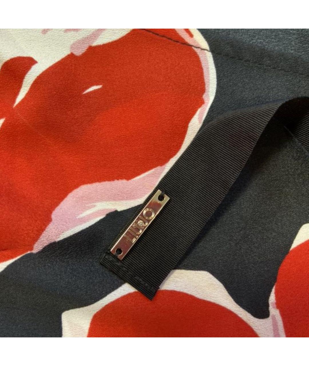 LIU JO Красное полиэстеровое повседневное платье, фото 8