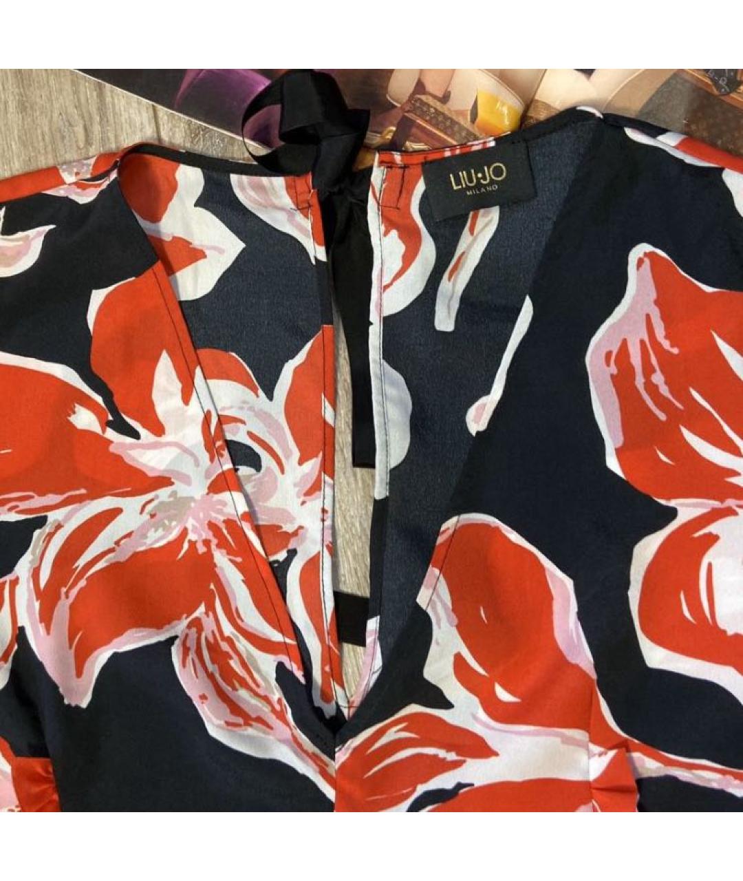 LIU JO Красное полиэстеровое повседневное платье, фото 7