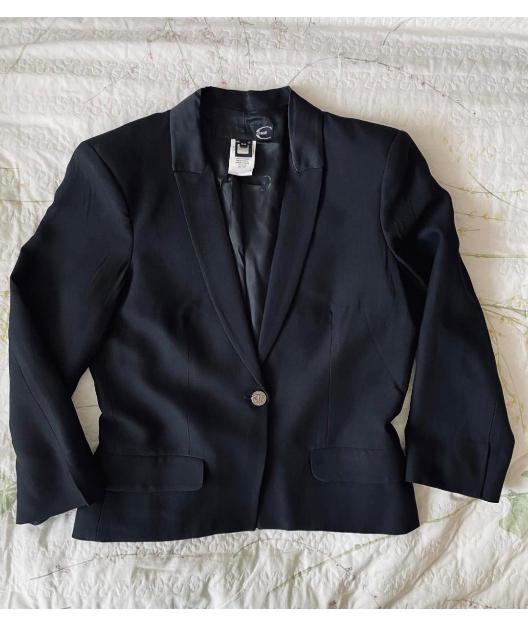 JUST CAVALLI Черный шерстяной жакет/пиджак, фото 9