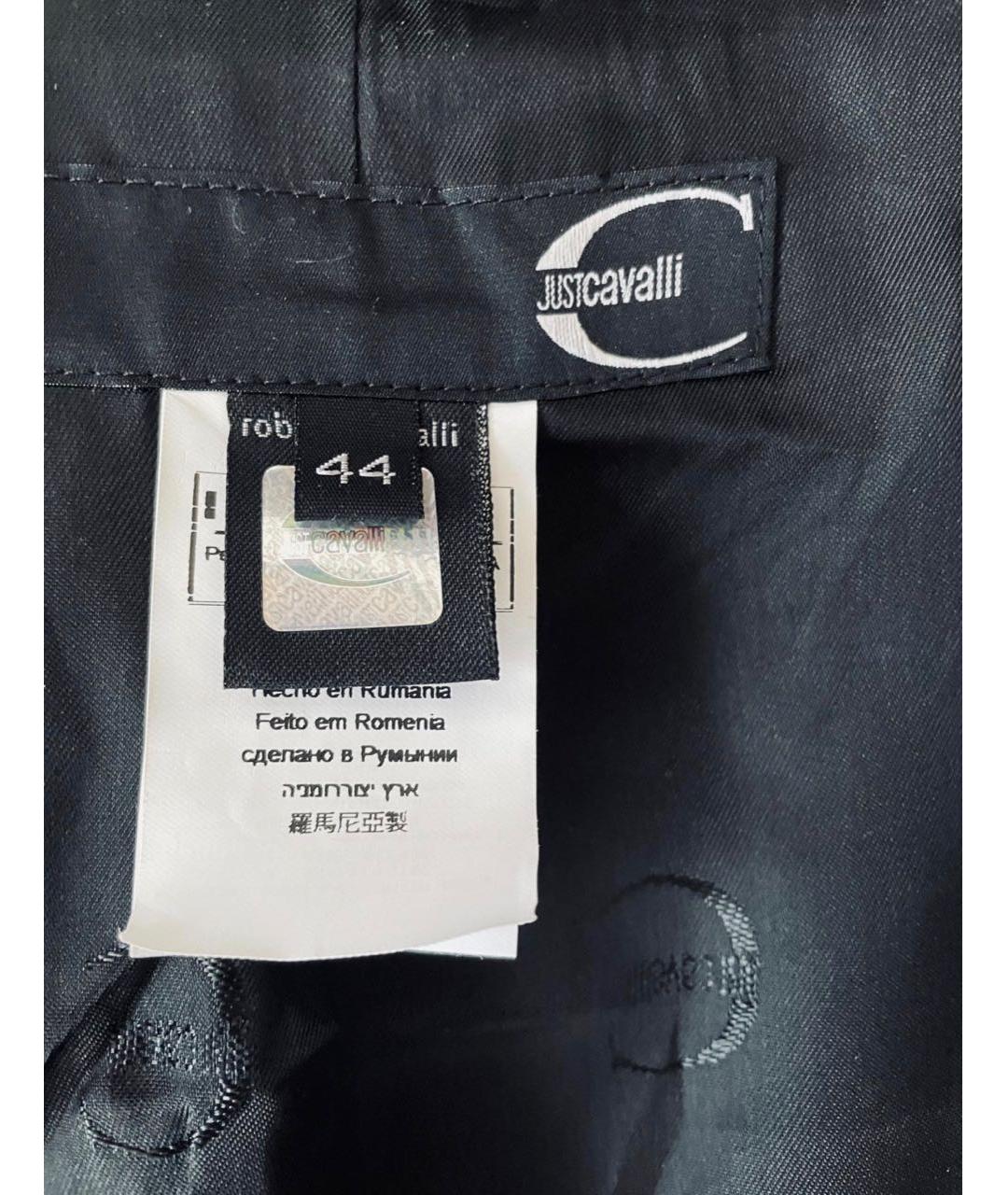 JUST CAVALLI Черный шерстяной жакет/пиджак, фото 6