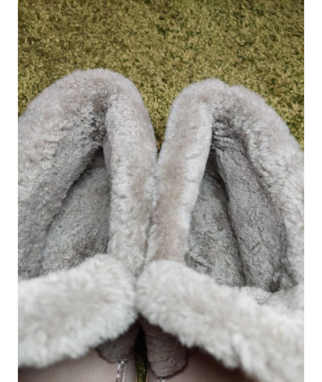 12 STOREEZ Серые кожаные ботинки, фото 3