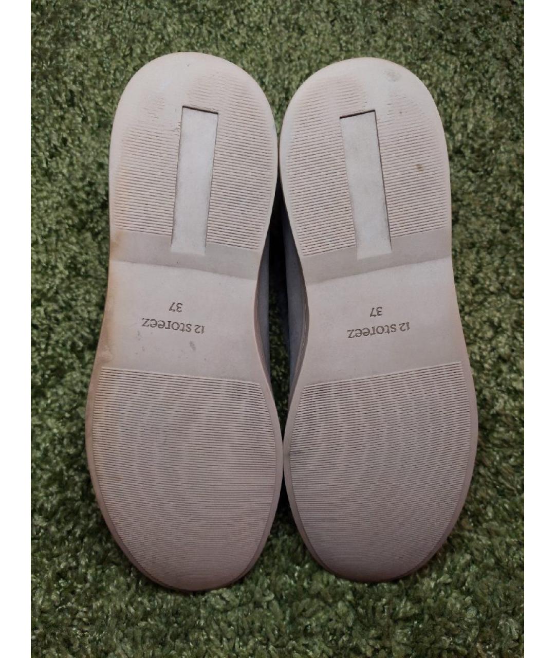 12 STOREEZ Серые кожаные ботинки, фото 5