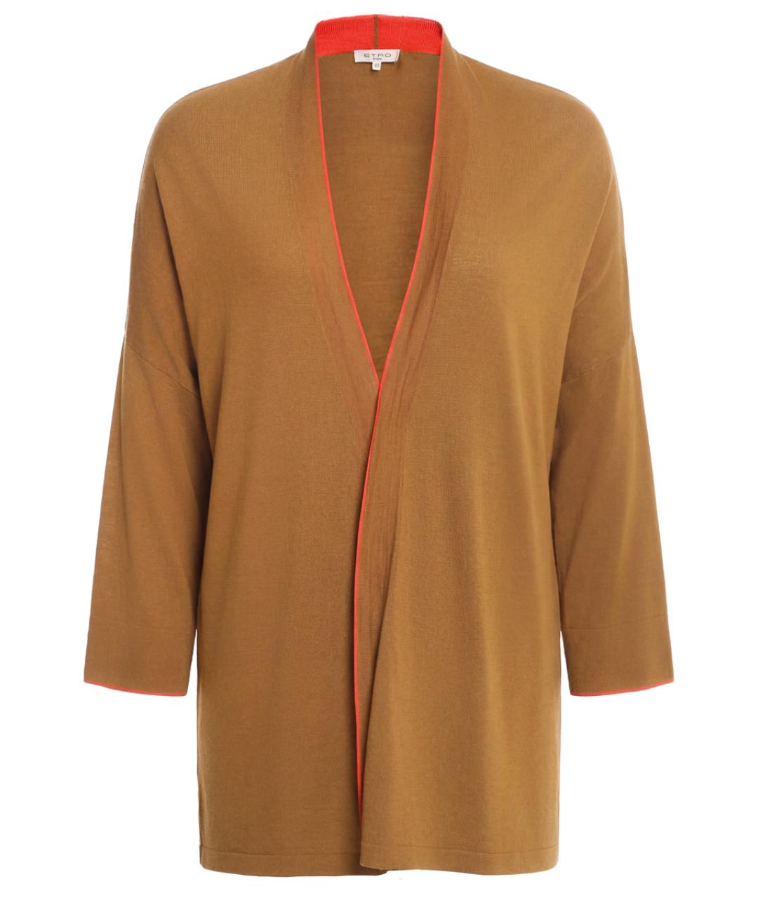 ETRO Коричневый шерстяной кардиган, фото 1